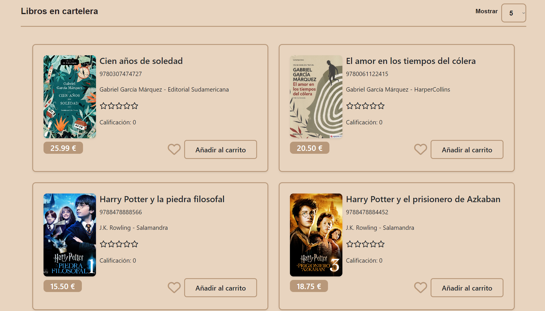 Online Bookstore - Screenshot 2