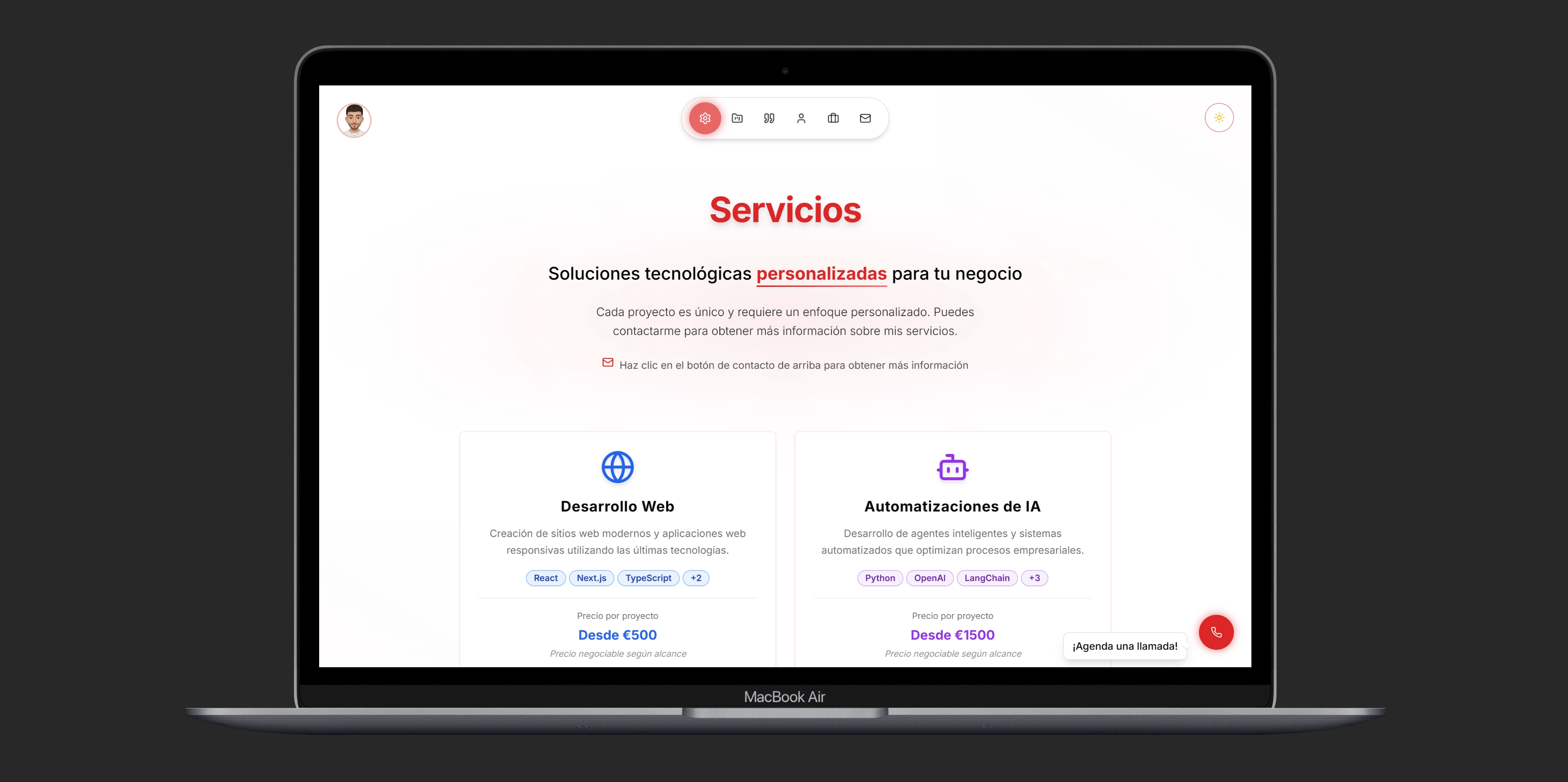 Old Portfolio - Screenshot 2